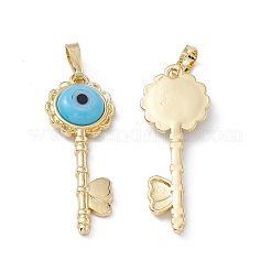 Handmade Evil Eye Lampwork Pendants&nbsp;LAMP-G157-03G-02
