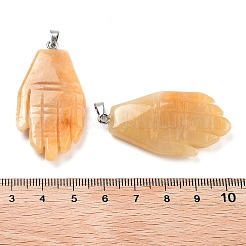 Natural Topaz Jade Carved Pendants&nbsp;G-K369-01P-02