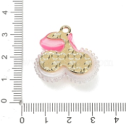 AB Color Alloy & Resin Beaded Pendants&nbsp;RE-CBA4A70-02A