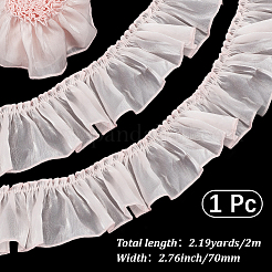 2M Silk Pleated Lace Trim Ribbon&nbsp;OCOR-CY0003-37B