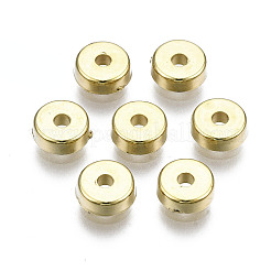 Ccbプラスチックスペーサービーズ  フラットラウンド  ライトゴールド  5x1.5mm  穴：1.2mm&nbsp;CCB-T006-104KC