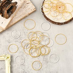120Pcs 2 Styles 2 Colors Brass Linking Rings&nbsp;KK-YW0003-98