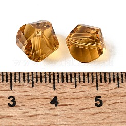 K9ガラス  模造オーストリアクリスタルビーズ  グレードAAA  多面カット  ポリゴン  シエナ  10mm  穴：0.9~1mm&nbsp;SWAR-F085-10mm-07