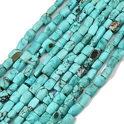 Dyed Natural Crackle Turquoise Beads Strands&nbsp;G-K365-G03-02