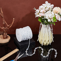 1 Roll Heart Acrylic Hanging Crystal Beads&nbsp;DIY-BC0016-79
