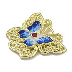 Rack Plating Alloy Enamel Pendants&nbsp;PALLOY-F312-47G-01