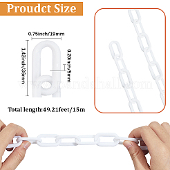 1Pc PVC Plastic Cable Chains&nbsp;FIND-SP0020-65B