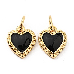 Rack Plating Brass Enamel Pendants&nbsp;KK-E015-08G-01