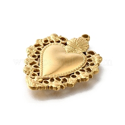 304 Stainless Steel Pendants&nbsp;STAS-V006-03G-01