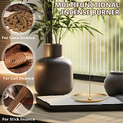 15Pcs 5 Styles Mini Brass Incense Holder&nbsp;AJEW-OC0015-98