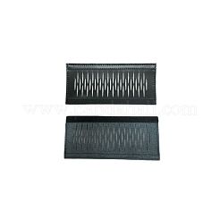 革製バッグハンドルパッド  長方形  ブラック  140x65x3mm&nbsp;FIND-WH0139-766