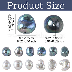 10Pcs Natural Cultured Freshwater Pearl Beads&nbsp;PEAR-YW0001-02B