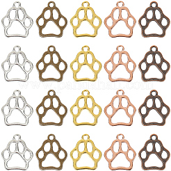 110Pcs 5 Colors Tibetan Style Alloy Pendants&nbsp;FIND-SC0019-81