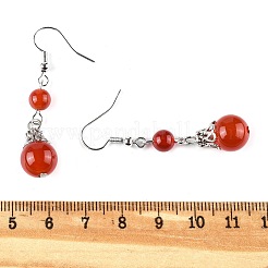 Natural Gemstone Dangle Earrings&nbsp;EJEW-JE01374