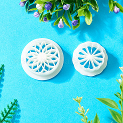 2 個のプラスチック金型  粘土カッター  クレイモデリングツール  ピアス作りに  花  ホワイト  2~3.3x1.2cm  1個/スタイル&nbsp;DIY-TA0001-09A