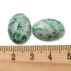 天然グリーンスポットジャスパーカボション  オーバル  18x13x5~5.5mm&nbsp;G-C115-01A-12