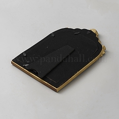 ベルベットと樹脂製フォトフレームのネックレスディスプレイスタンド  ネックレス収納用ジュエリーディスプレイオーガナイザーホルダー  長方形  ダークスレートグレー  27.4x17.7cm&nbsp;NDIS-WH0016-14