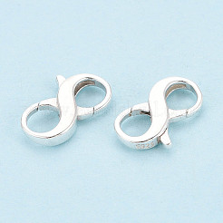 925 Sterling Silver Double Opening Lobster Claw Clasps&nbsp;STER-T008-73S-03