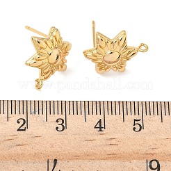 Brass Stud Earring Findings&nbsp;KK-C099-14G