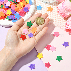 フェルトアクセサリー3袋  衣装帽子バッグ飾りアクセサリー  スター  19x20x0.5mm  100個/袋&nbsp;DIY-SC0031-13A