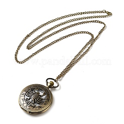 Alloy Glass Pendant Pocket Necklace&nbsp;WACH-S002-08AB