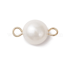 Natural Pearl Two Sides Polished Connector Charms&nbsp;PALLOY-JF04637