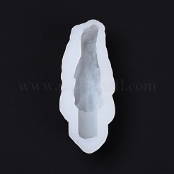 DIYクリスタルクラスターシリコンモールド  レジン型  UVレジン用  エポキシ樹脂ジュエリー作り  ホワイト  22x77x32mm  内径：67x17mm&nbsp;DIY-C040-04