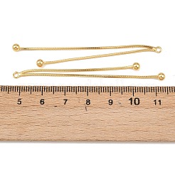 真鍮製ビッグサイズペンダントトップ  タッセルチャーム  18KGP本金メッキ  67x6x3.5mm  穴：1.6mm&nbsp;KK-H536-02G