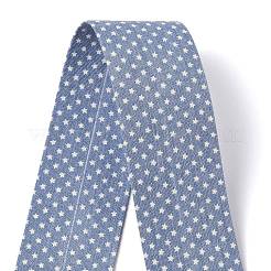 5M Cotton Linen Strar Printed Ribon&nbsp;OCOR-K008-01C-02