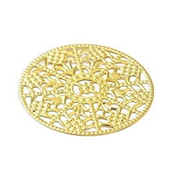 Rack Plating Iron Filigree Cabochons&nbsp;IFIN-Q134-11G