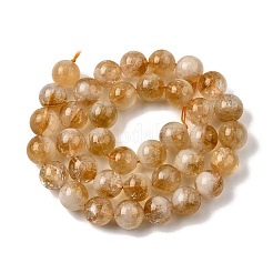 Heated Natural Citrine Beads Strands&nbsp;G-D323-A01-10mm-B