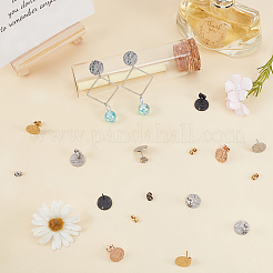 304 Stainless Steel Stud Earring Findings&nbsp;STAS-SC0001-57