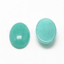 天然石ホワイトジェイドカボション  染め  オーバル  ターコイズ  18x13x5mm&nbsp;G-R415-13x18-25