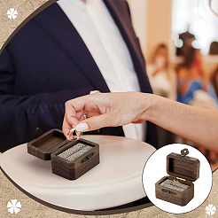 Rectangle Wood Championship Rings Display Boxes&nbsp;CON-WH0089-120