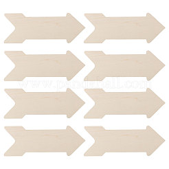 8Pcs Arrow Shape Unfinished Wooden Blank Plaque&nbsp;WOOD-CA0001-86