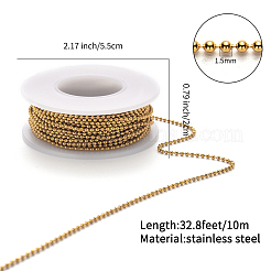 304 Stainless Steel Ball Chains and Ball Chain Connectors Set&nbsp;CHS-YW0001-02A