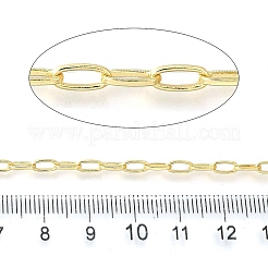 真鍮製アズキチェーン  長持ちメッキ  カドミウムフリー＆鉛フリー  ラックめっき  溶接されていない  スプールで  18KGP本金メッキ  6.5x3x0.8mm&nbsp;KK-V007-001G