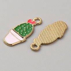 Zine Alloy Enamel Pendants&nbsp;ENAM-WH0065-37B