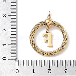 304 Stainless Steel Pendants&nbsp;STAS-D154-01F-G