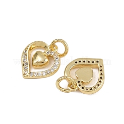 Brass Micro Pave Cubic Zirconia Pendants&nbsp;ZIRC-I367-05G-07