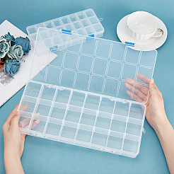 Plastic Bead Containers Rectangle&nbsp;CON-BC0006-81