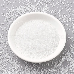 MIYUKIデリカビーズ  シリンダー  日本製シードビーズ  11/0  （db0222)ホワイトオパールab  1.3x1.6mm  穴：0.8mm  約10000個/50g&nbsp;SEED-X0054-DB0222