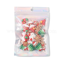 24Pcs 6 Styles Christmas Opaque Resin Pendants&nbsp;RESI-FS0001-44