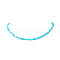 Baking Paint Imitation Jade Glass Beaded Necklace Sets for Women&nbsp;NJEW-JN04196