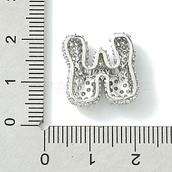 Rack Plating Brass Clear Cubic Zirconia Pendants&nbsp;KK-S378-01P-W
