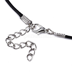 Waxed Cotton Cord Necklace Making&nbsp;X-MAK-S034-001