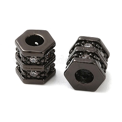 Rack Plating Brass Cubic Zirconia Beads&nbsp;KK-Z033-27