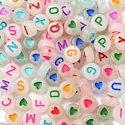 160Pcs 2 Style Luminous Acrylic Beads&nbsp;MACR-YW0001-15
