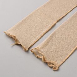ポリエステルの長袖  日焼け止めスリーブ  淡い茶色  503~507x82~85x0.4mm&nbsp;AJEW-WH0709-231E