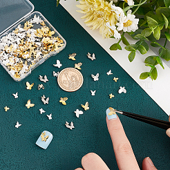 200Pcs 8 Style Brass & Alloy Cabochons&nbsp;MRMJ-CA0001-35
